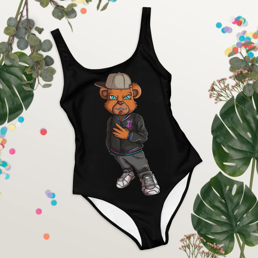 Standing Bear All-Over Print One-Piece Swimsuit product image (4)