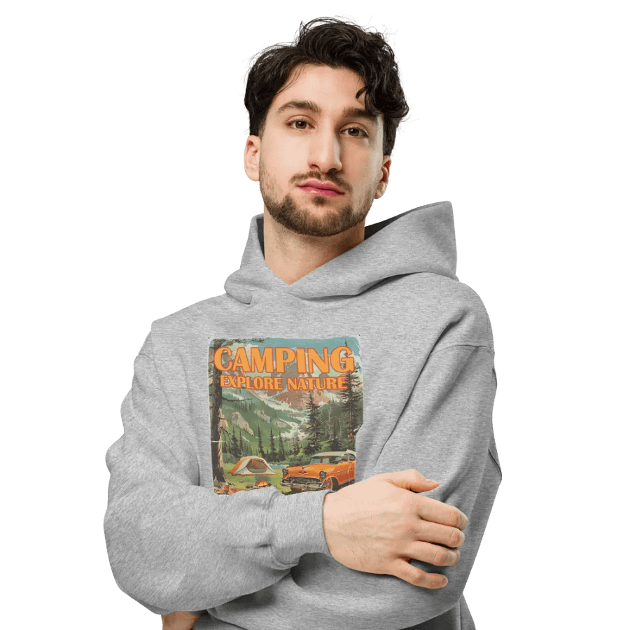 Vintage Camping Adventure Poster Hoodie product image (7)