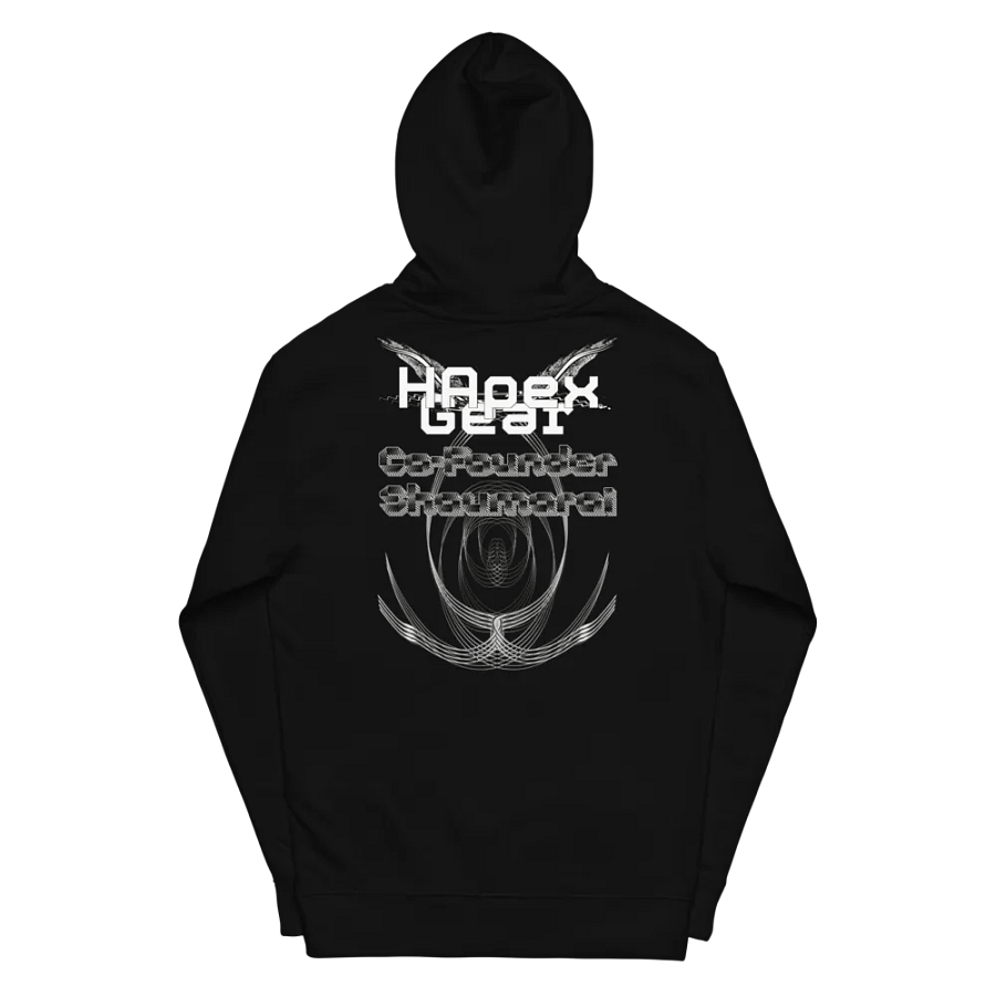 Midweight Hoodie - Embroidered - Co Founder Shaumarai - White HApex Gear White Logo product image (6)