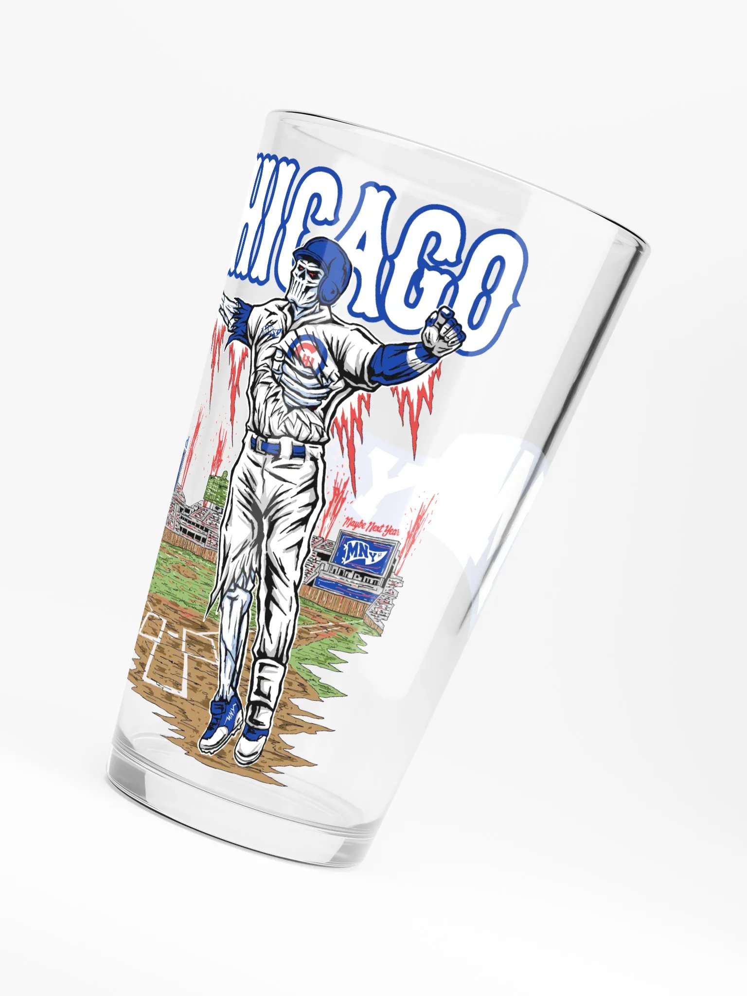 Chicago, Welcome to Baseball Pint Glass product image (6)
