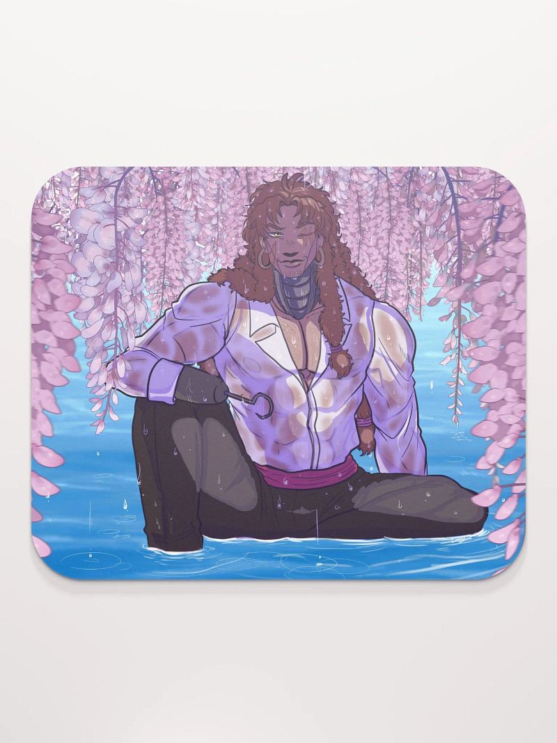 Fox and Wisteria Mousepad