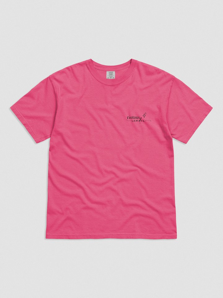 Riotous Reader Embroidered Tee (Light) product image (1)