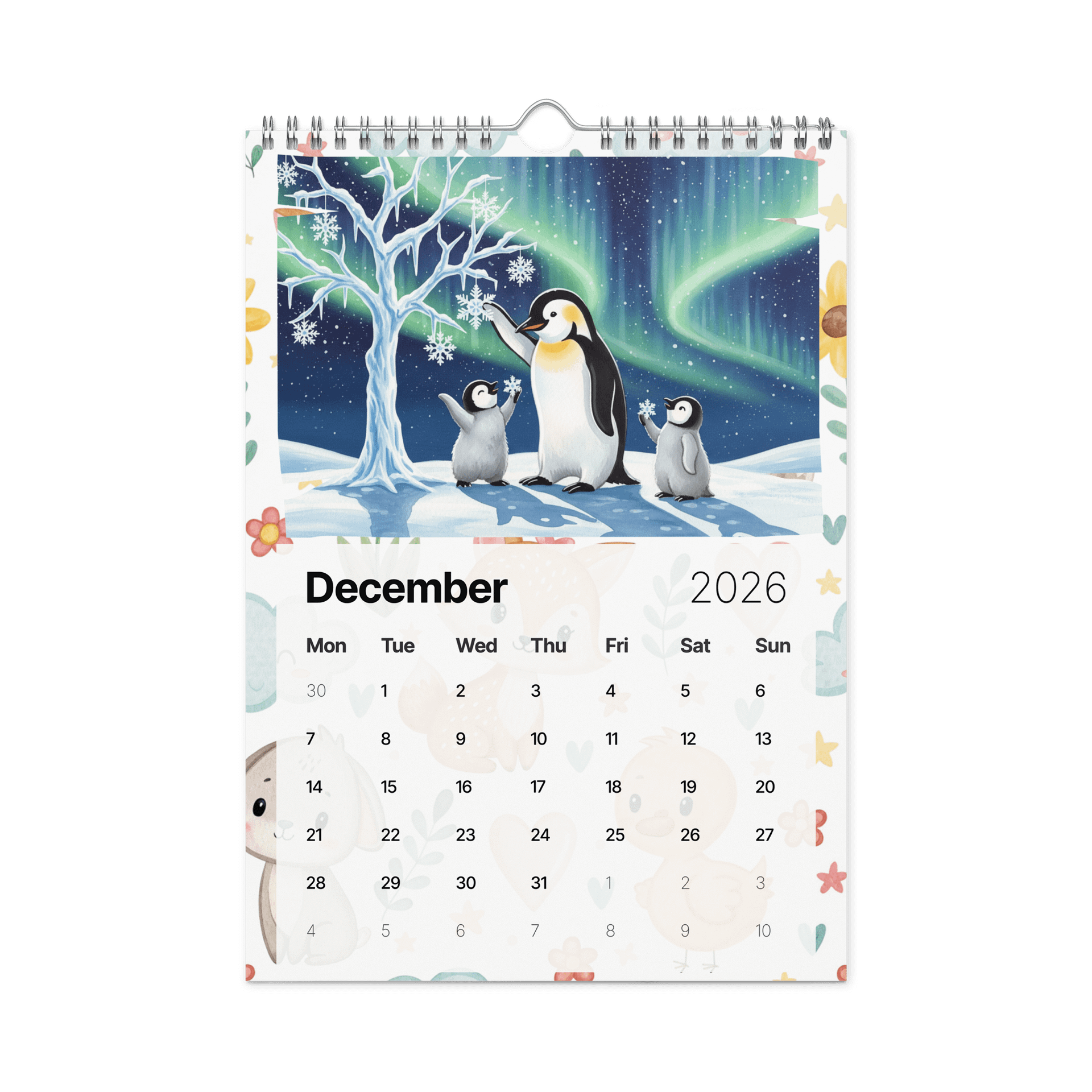 Paws of Joy Wall Calendar 2026 – Adorable Animal Friends product image (4)