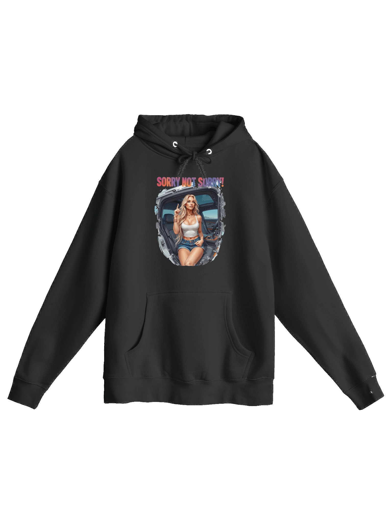 Sorry Not Sorry Illustrated Hoodie product image (2)