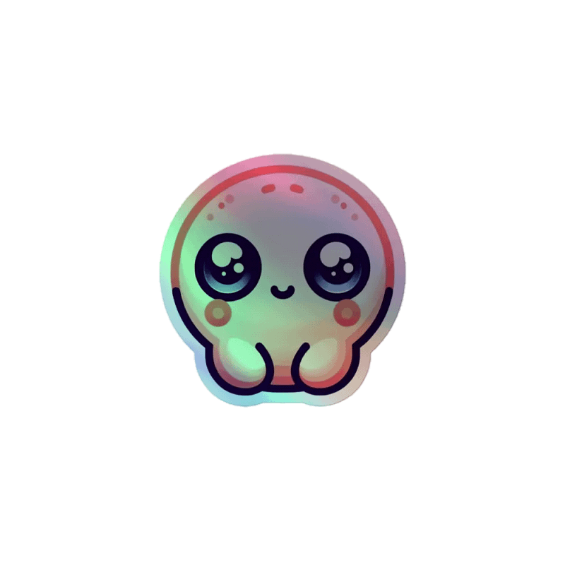 Poppy Holographic Sticker