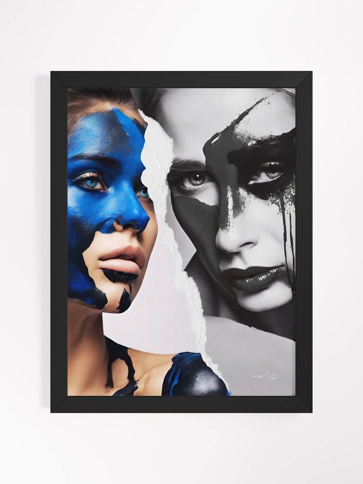 Living in Colors | Blue and beyond | Framed Collage Painting product image (2)