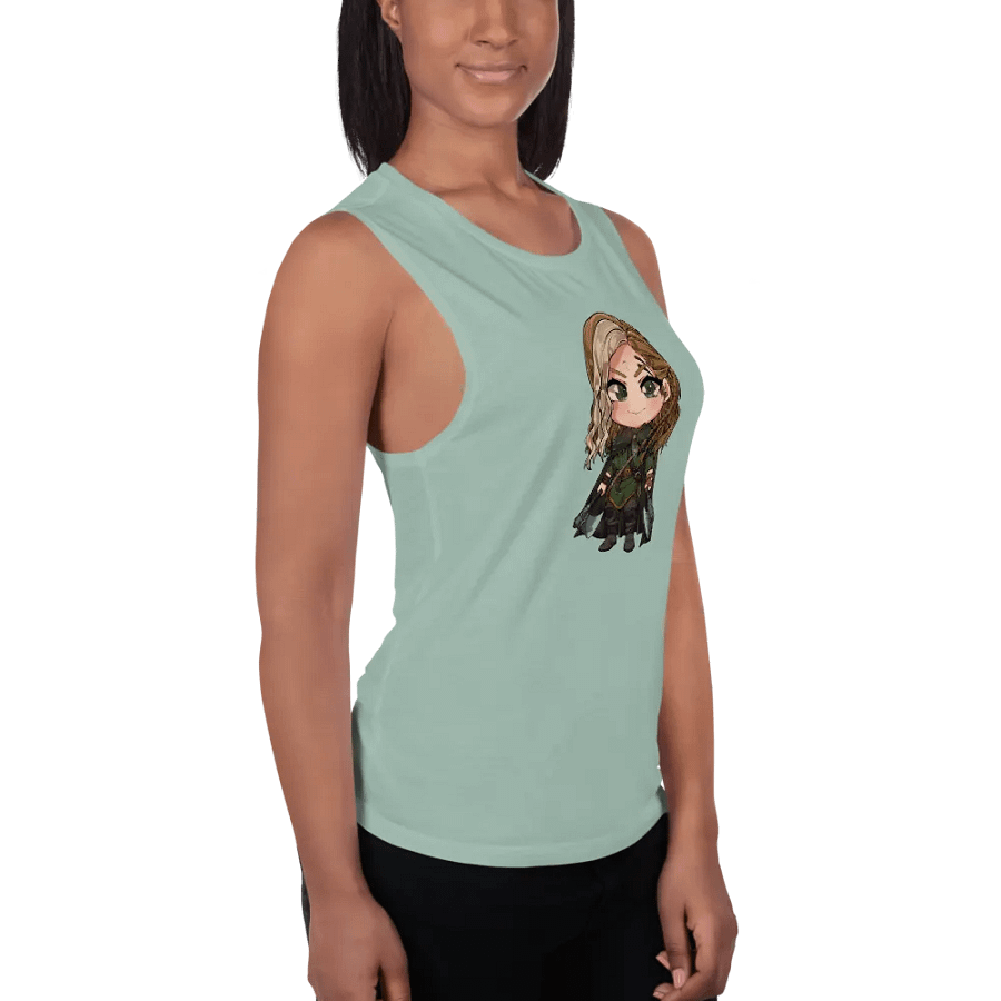 Queen Alpha Jen Character Womens Flowy Tank Top product image (3)