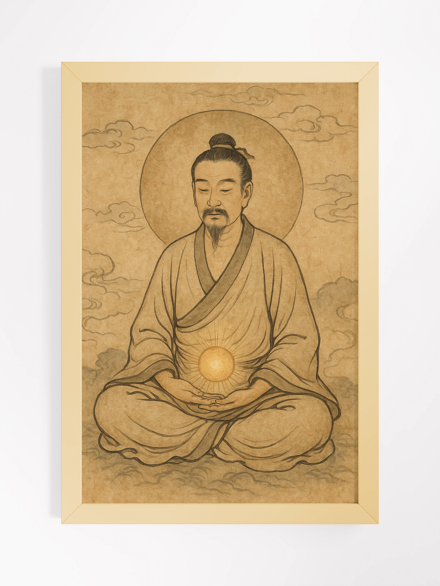 The Dantian Sanctuary of Inner Peace Wood Framed product image (1)