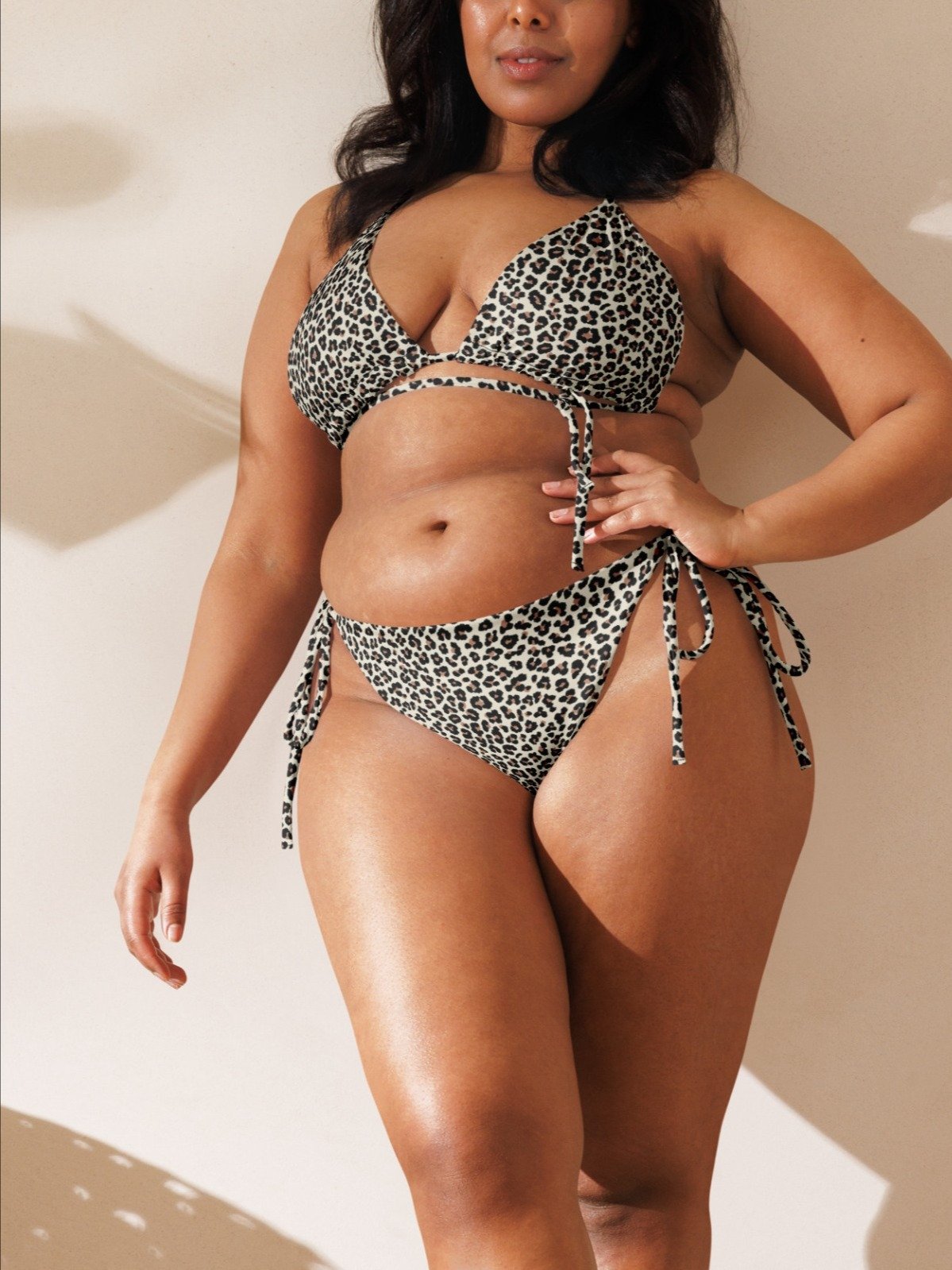 Triangle Bikini Bottom "Abstract Animal Leopard Skin Fur Pattern" product image (4)