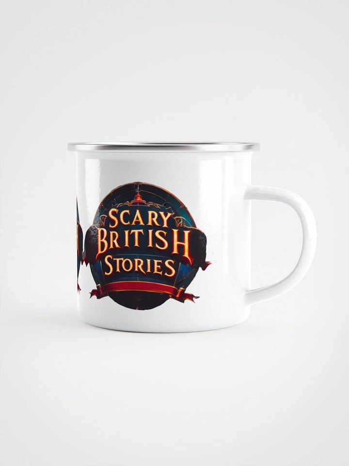 Scary British stories, enamel campfire mug product image (2)