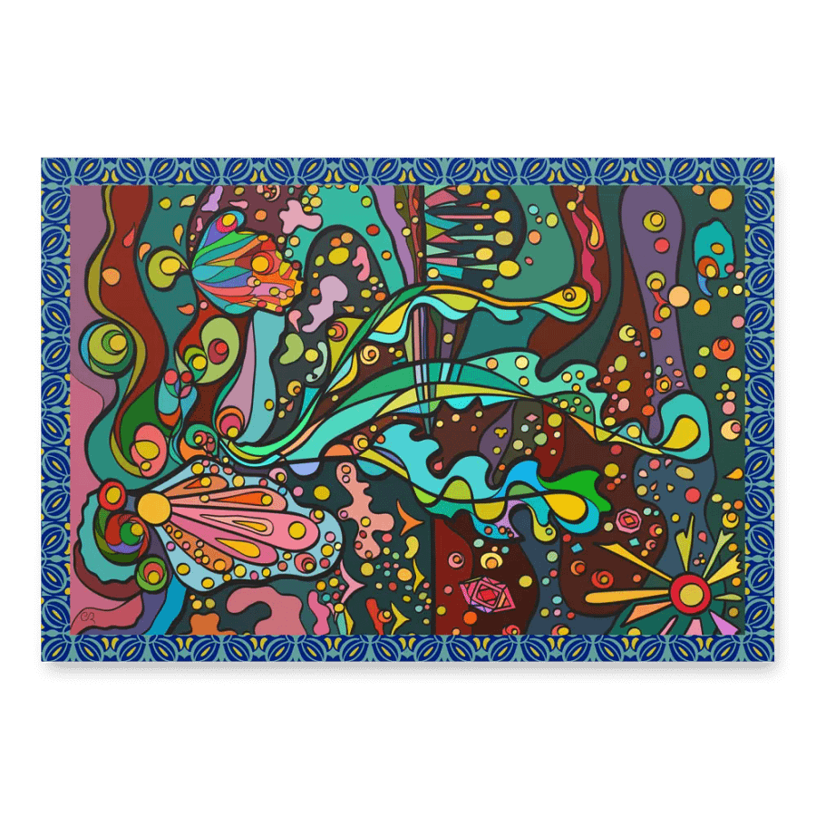 Coastal Escape - Vibrant Swirls Wrapping Paper Set – Marine Life Collection product image (5)