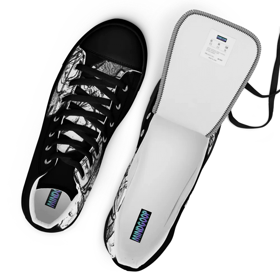 White roses High Top Canvas Shoes (womens) product image (11)