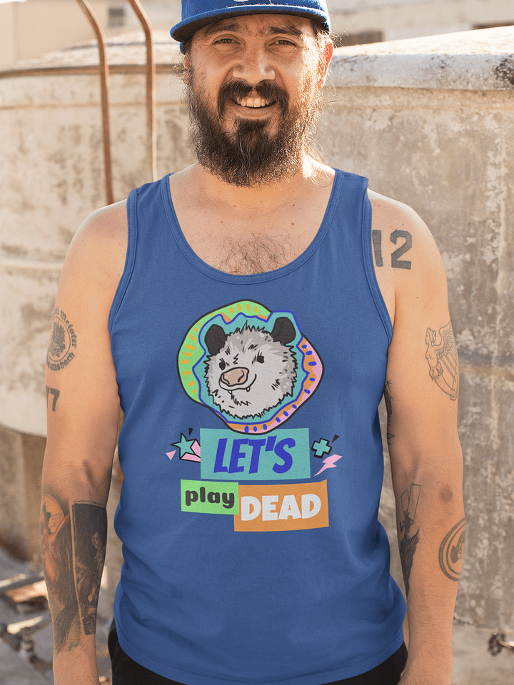 Let's Play Dead jersey tank top product image (1)