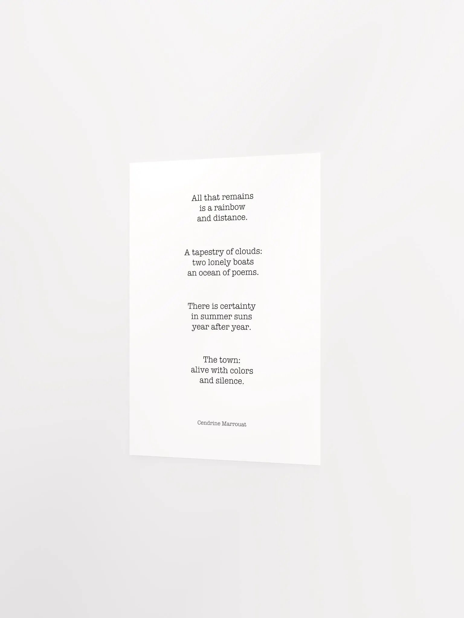 Four Haiku (Matte Poster) product image (2)