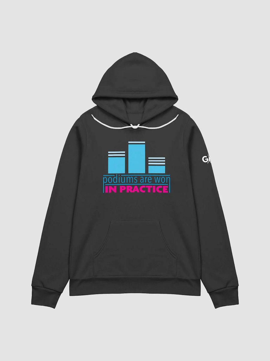 Podiums Are Won In Practice Hoodie: Blue & Pink product image (1)