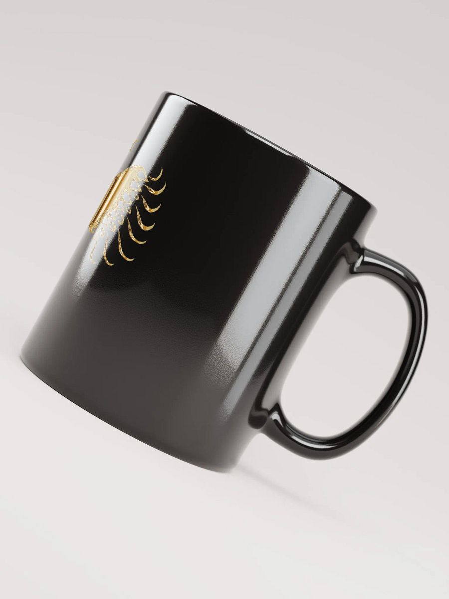 Black Glossy Coffee mug-Gold Phoenix Coffee Mug product image (4)