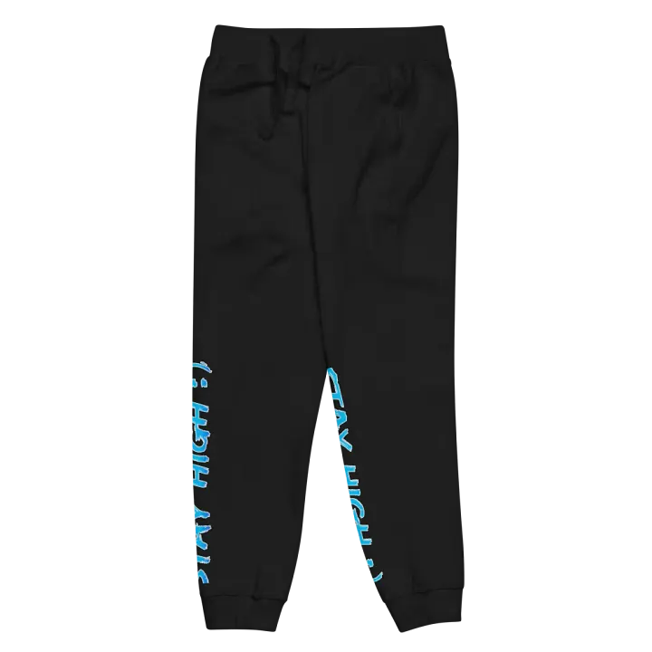 Cotton Heritage Stay High Unisex Fleece Sweatpants (Blue Gradient Text) product image (2)