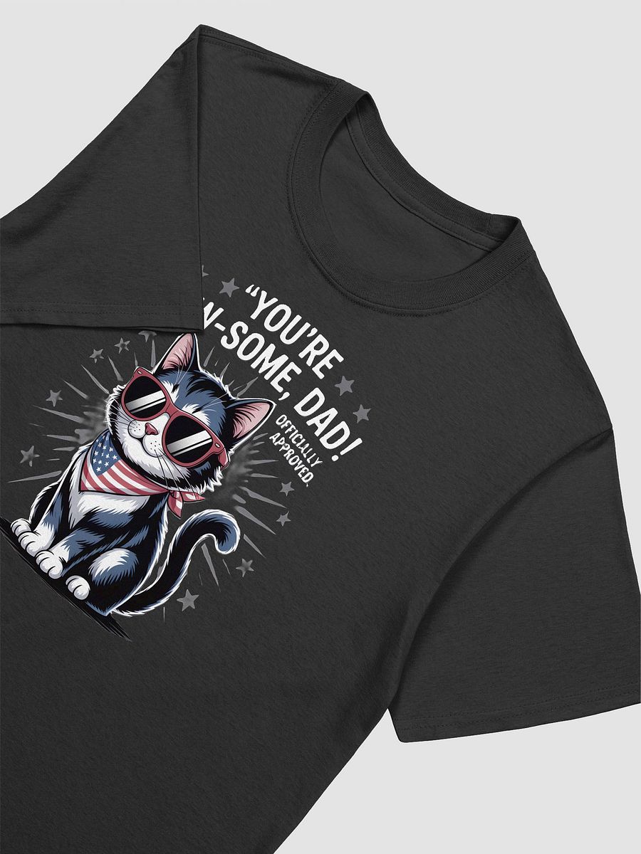 Paw-some Dad Cartoon Cat T-Shirt product image (7)