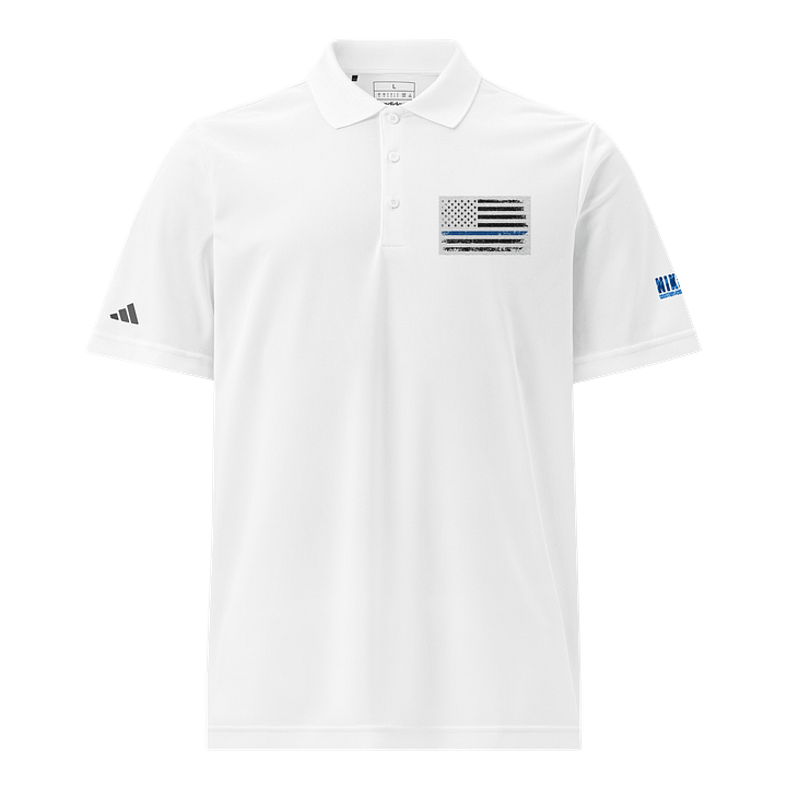 Nik The Hat | Thin Blue Line adidas® Performance Piqué Polo product image (1)