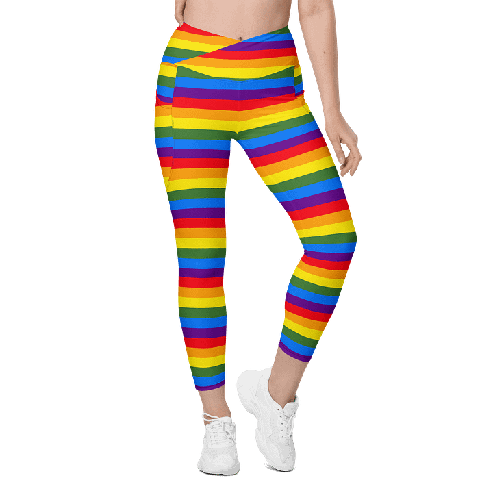 Rainbow Bliss Crossover Leggings product image (1)