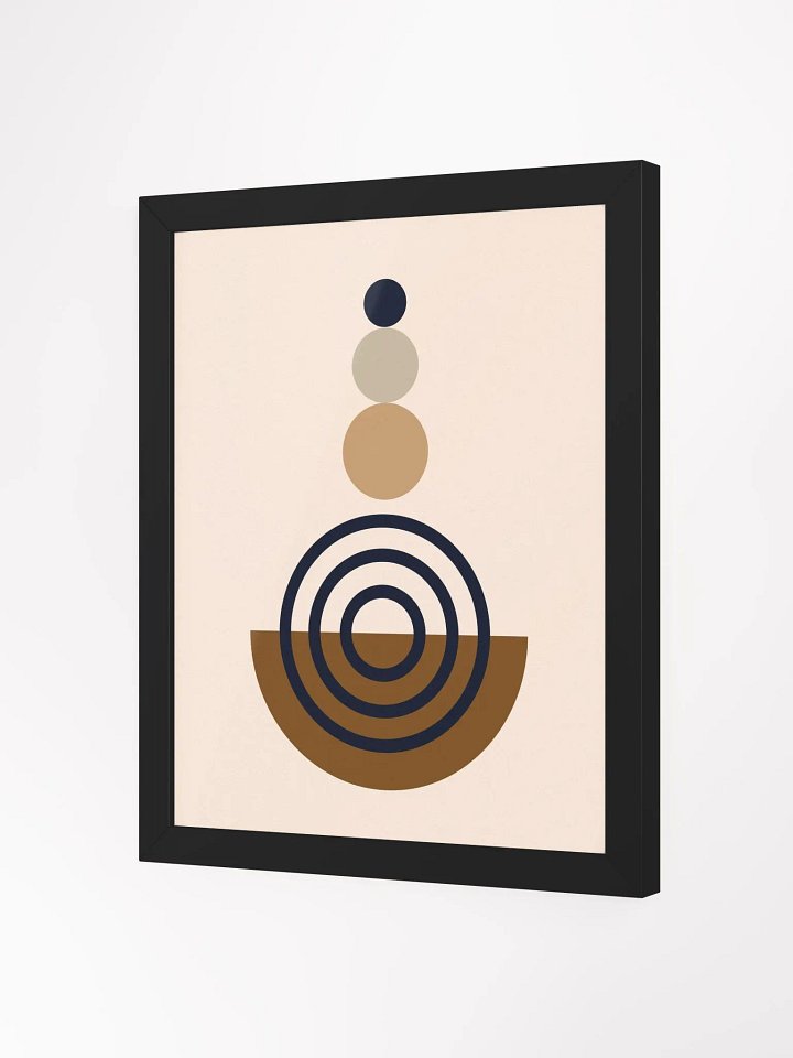 Earthy Circles Framed Art Print product image (35)