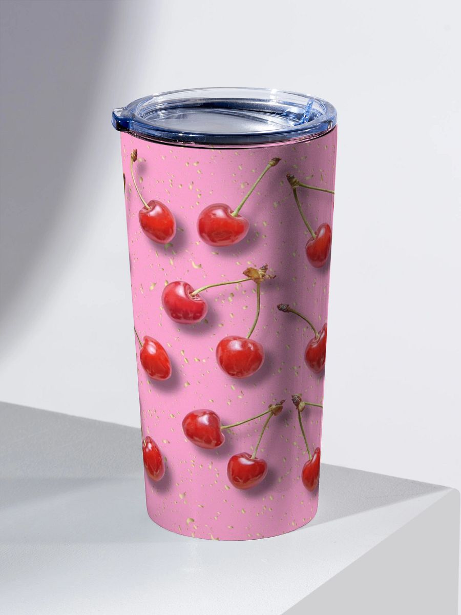 Cherry Delight 20oz Stainless Steel Tumbler gift for trendy ladies girls moms colleagues product image (2)