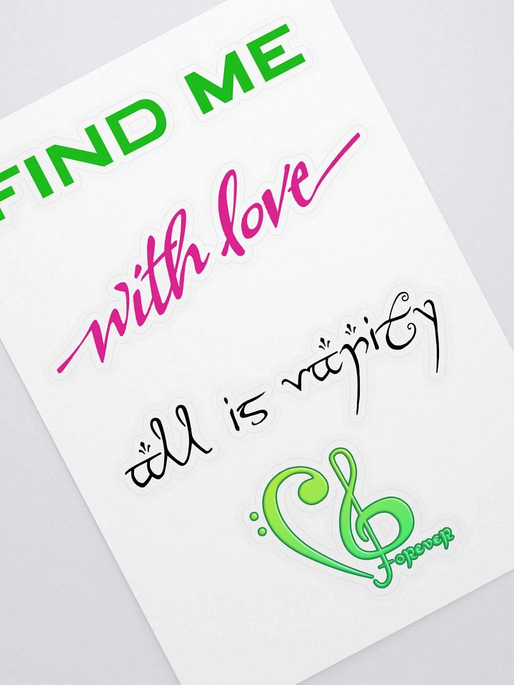Grimmie Albums Sticker Sheet product image (1)