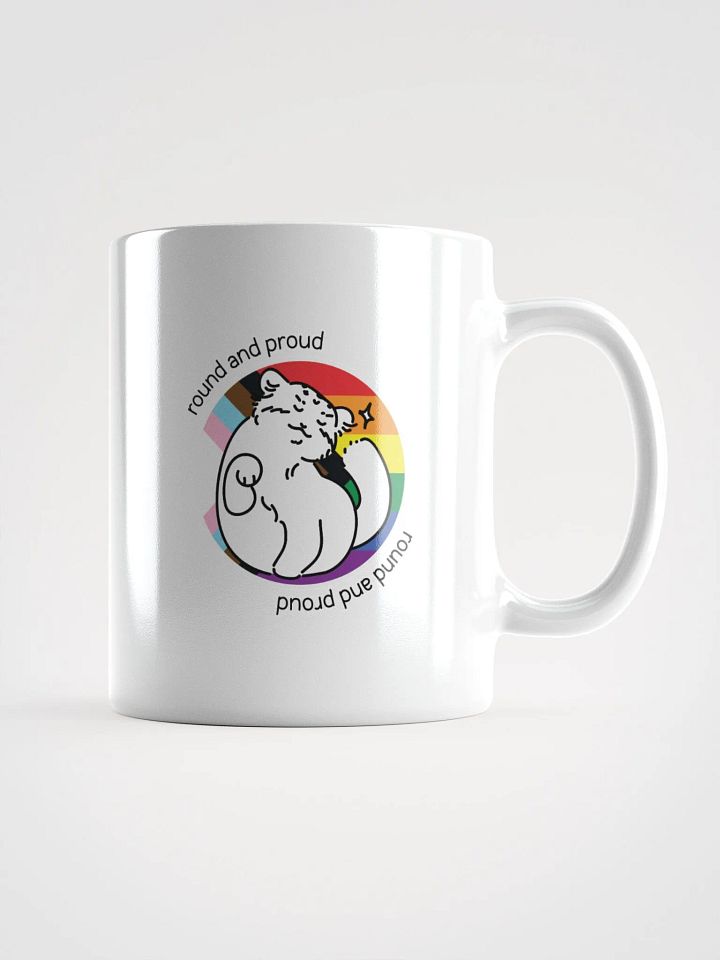 Round and Proud Manul Pride Version - White Mug product image (1)