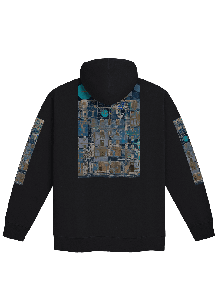Abstract Geometric Urban Zip-Up Hoodie product image (5)