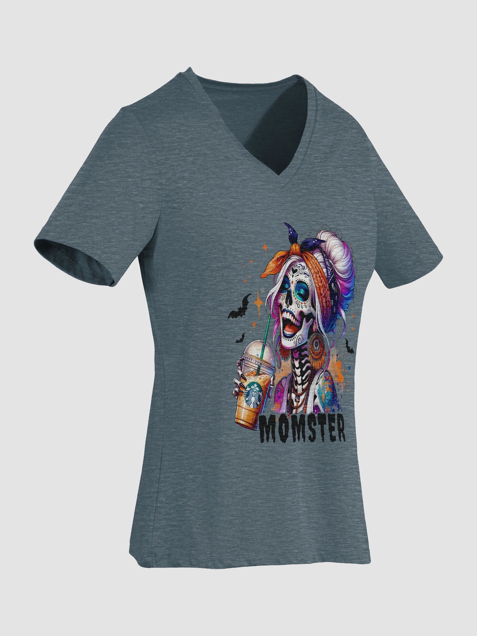 Fiesta Skeleton V-Neck Tee product image (42)