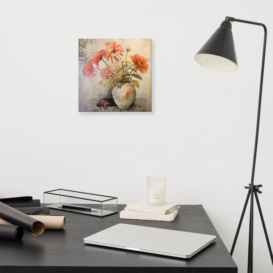 Art2401-30 Vase Flowers Still Life - Canvas Print - sm product image (8)