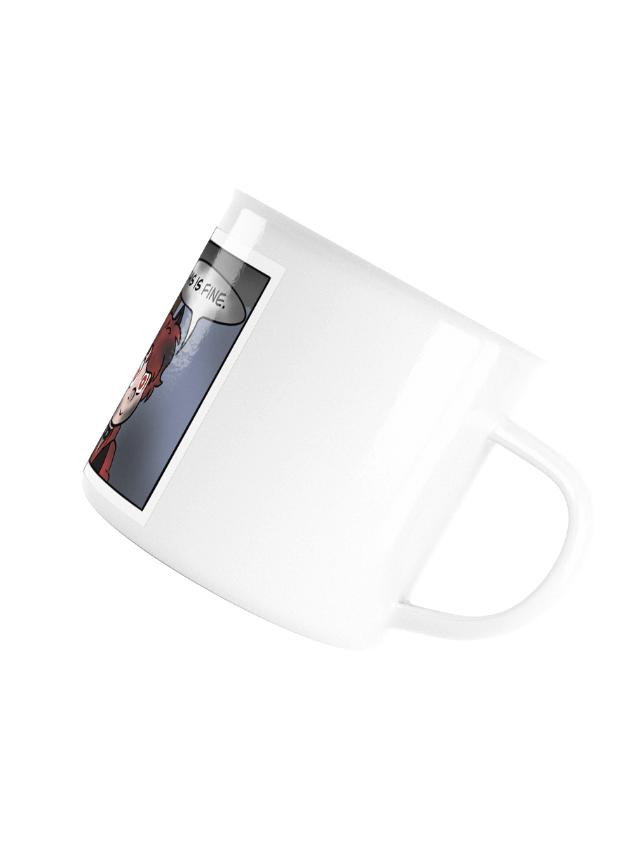 Enamel Mug - This Is Fine Meme product image (5)
