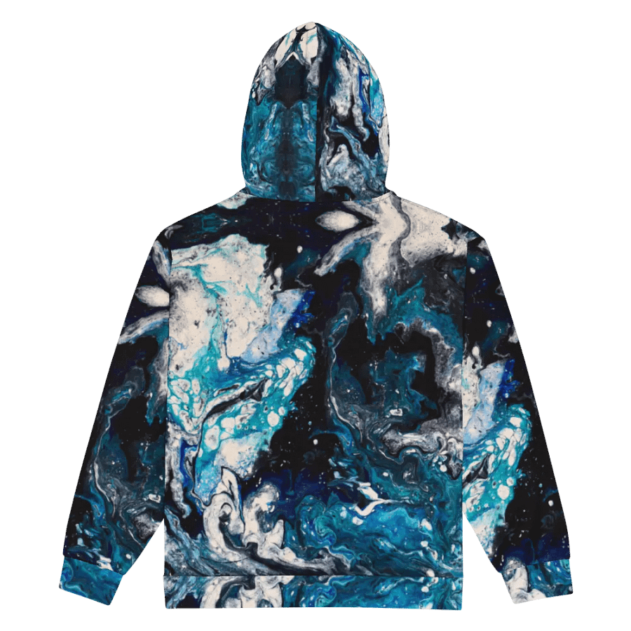 Abstract Water Zip Up Hoodie product image (2)