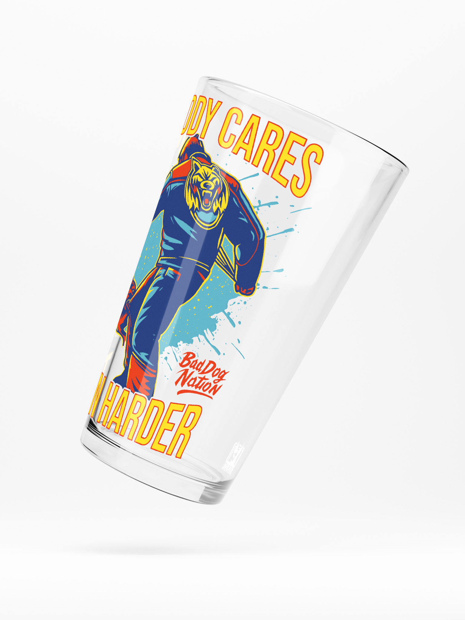 NOBODY CARES, TRAIN HARDER - Shaker Pint Glass product image (5)
