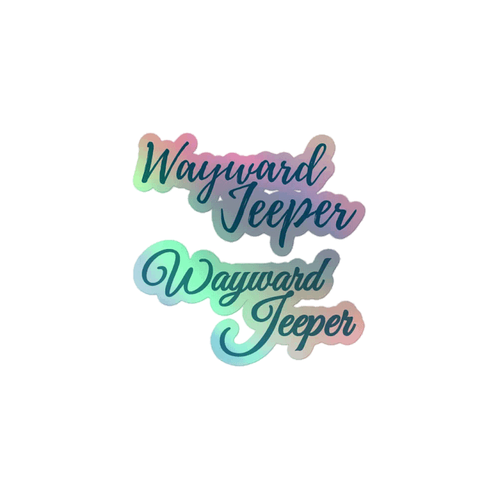 Blue Jeeper Holographic Stickers product image (1)