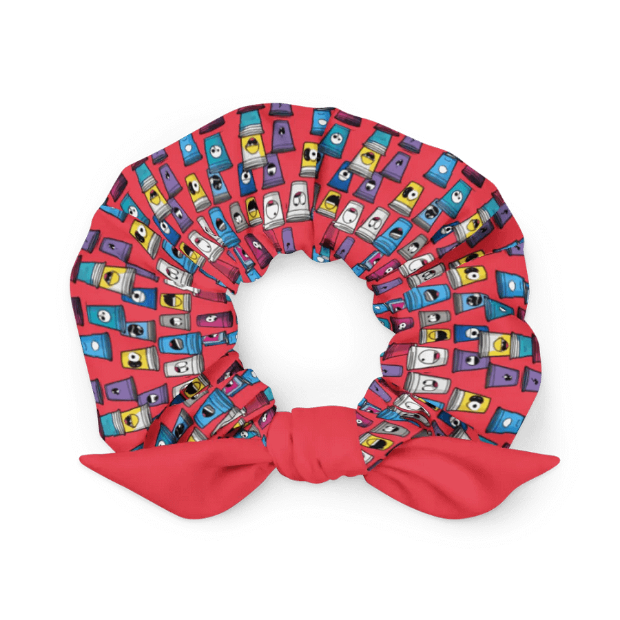 Whimsical Faces All-Over Print Scrunchie product image (1)