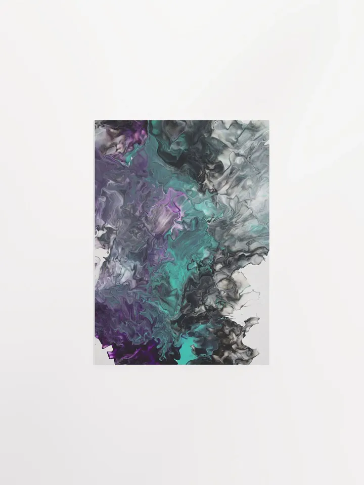 Acrylic Pour Printed Matte Poster - Original product image (1)