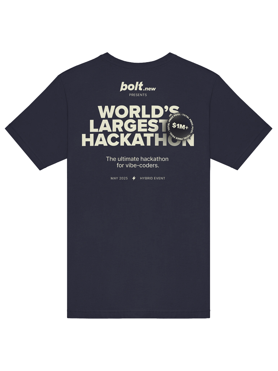 Official Bolt Hackathon Shirt product image (6)