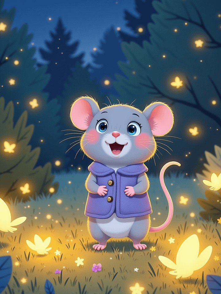 Milo the Moonlight Mouse | Kids Bedtime Story PDF | Preschool Fairy Tale Book | Toddler Ebook | Instant Digital Download (25 Pages) product image (2)