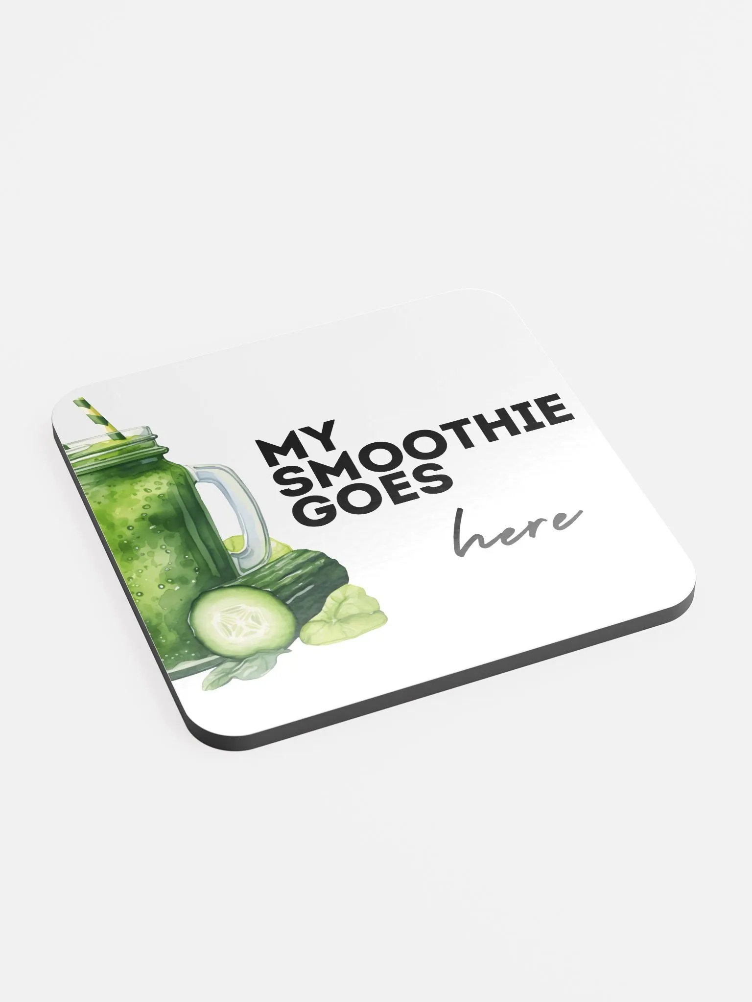 My Smoothie Goes Here Cork Coaster product image (2)