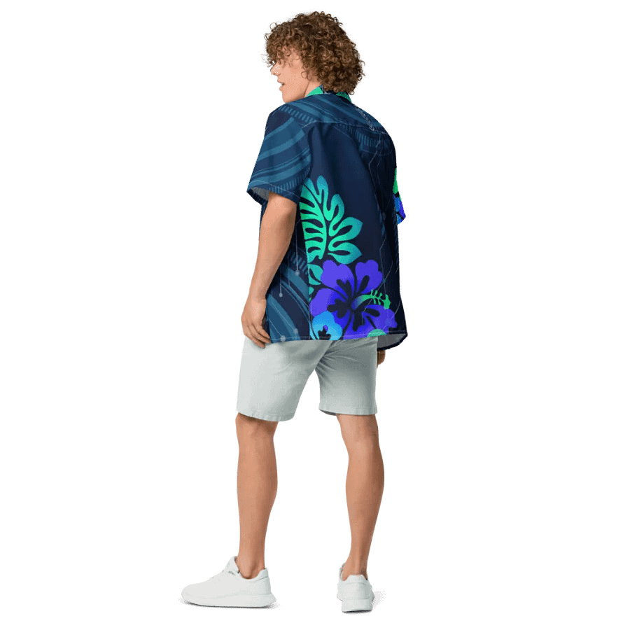 Bloom 'n Byte Full Button Up Overshirt product image (6)