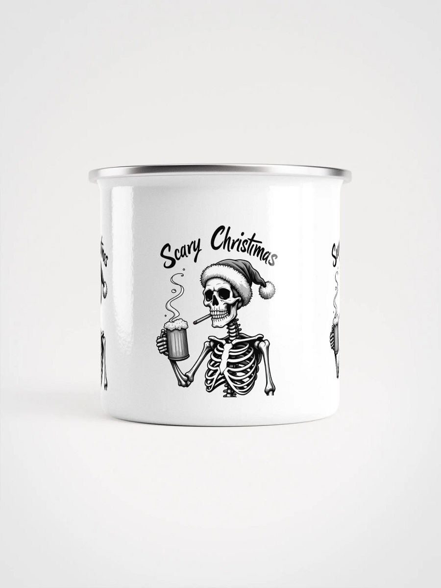 Scary Christmas Skull Enamel Mug product image (2)