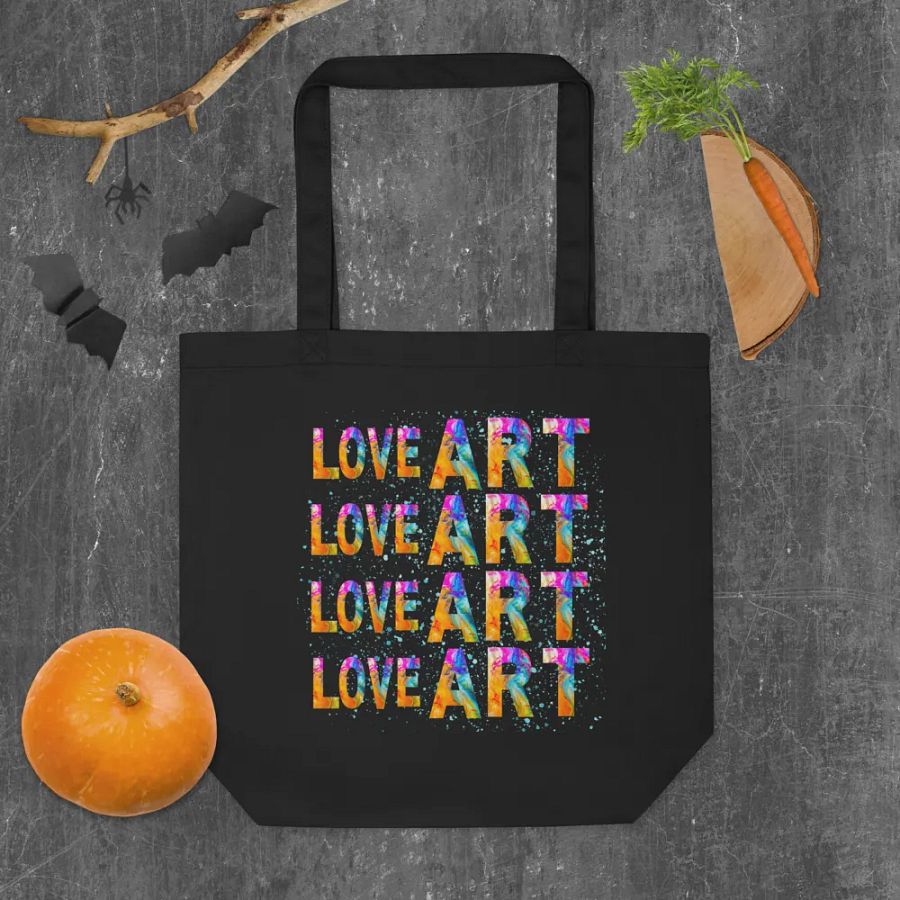 LOVE ART Vibrant Tote Bag for art students moms daughters friends art teachers product image (10)