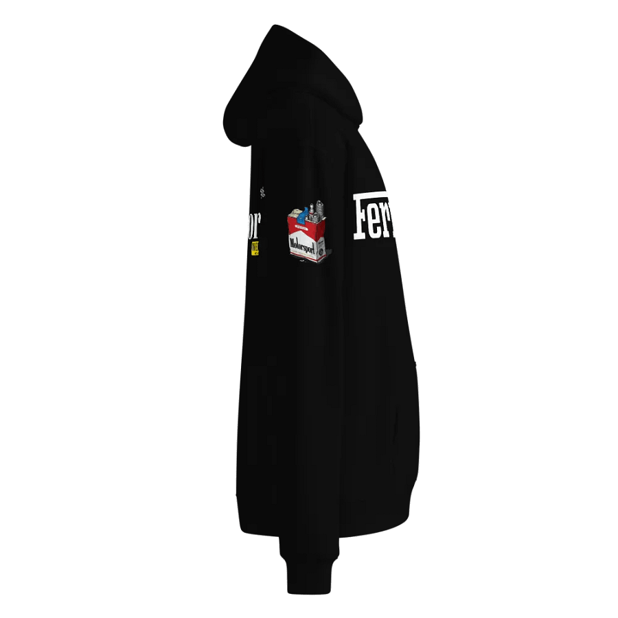 FERRARI MARLBORO Logo Unisex Oversized Black Hoodie product image (3)