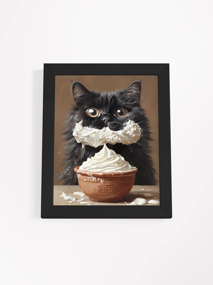 Whipped Cream Cat Framed Poster product image (2)