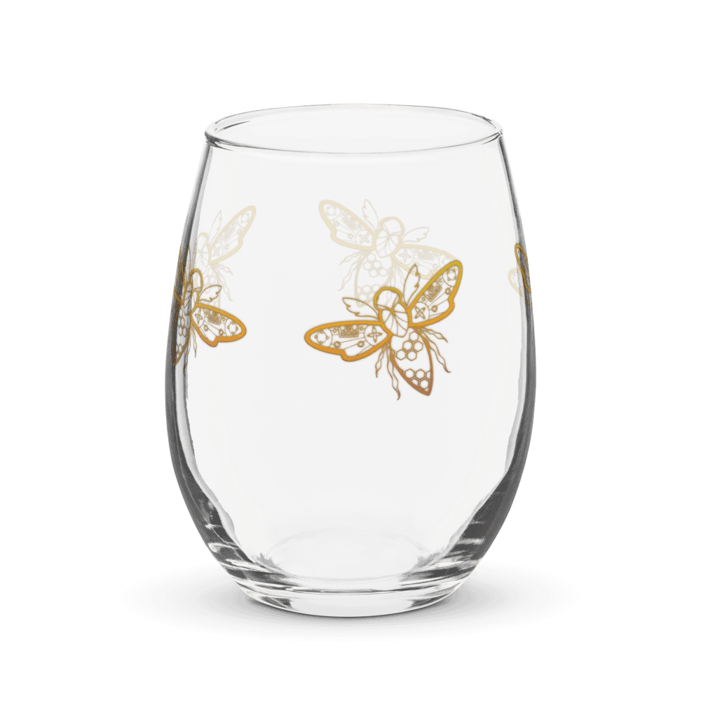 Evie's Bees Wine Glass product image (4)