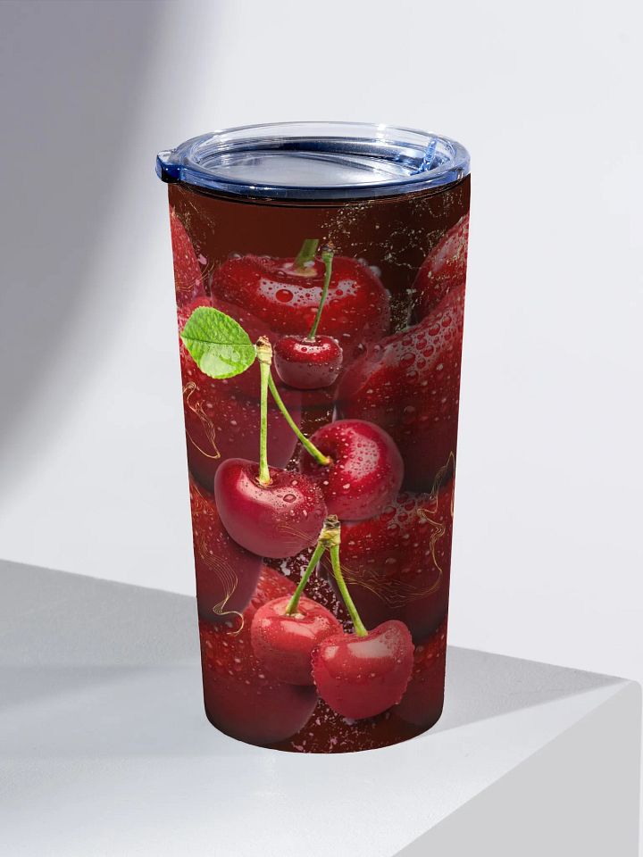 Cherry Bliss 20oz Stainless Steel Tumbler gift for trendy friends colleagues moms daughters product image (2)