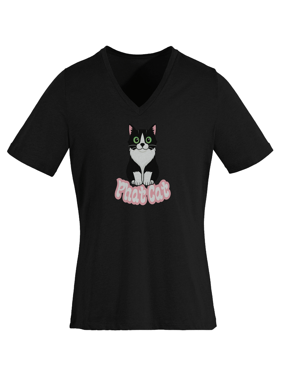 Phat Cat Women's Soft V-Neck (Pink) product image (6)