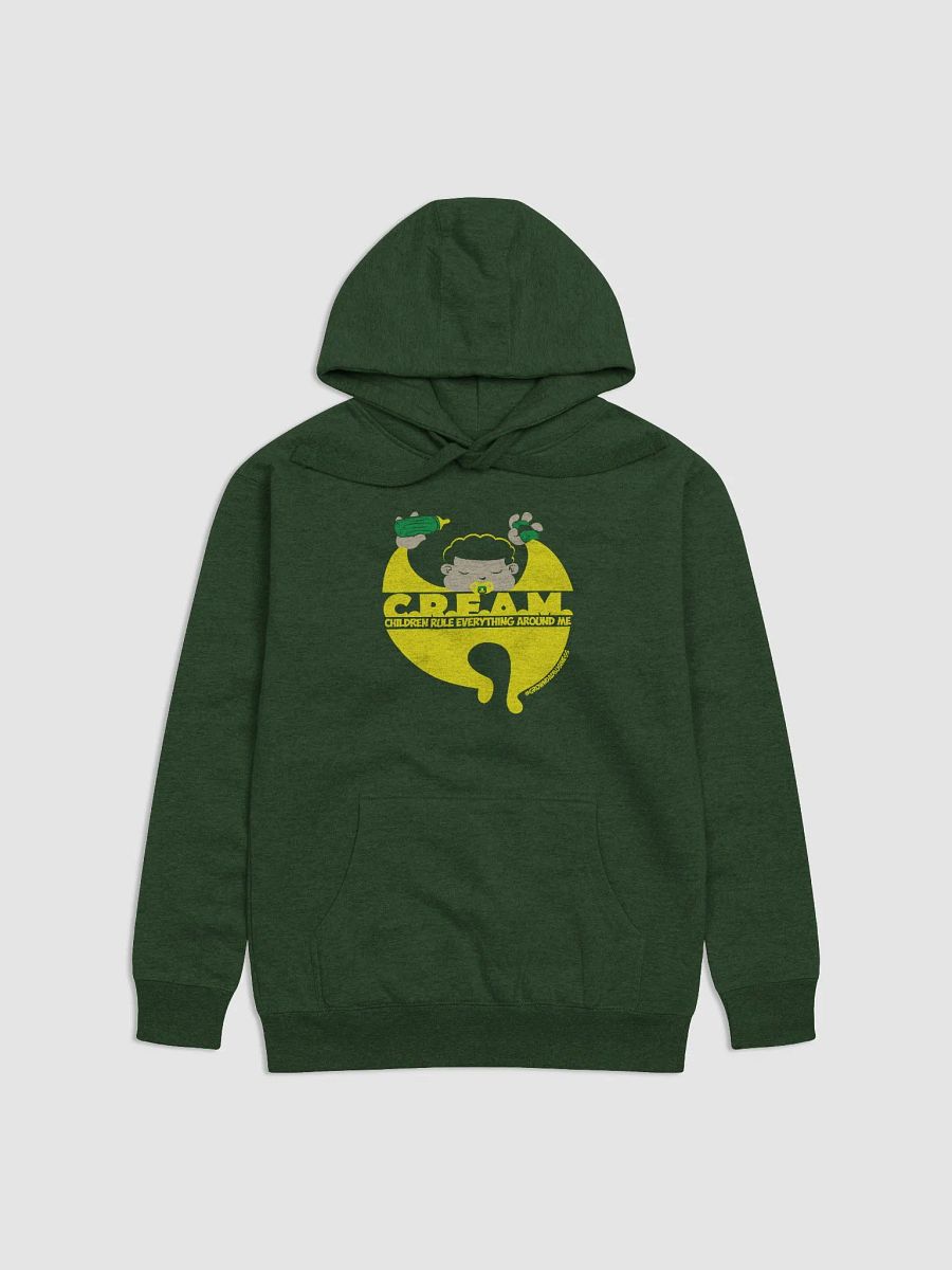 'C.R.E.A.M. Children Rule Everything Around Me' | WU-TANG parody HOODIE | +6 colors | light on dark product image (1)