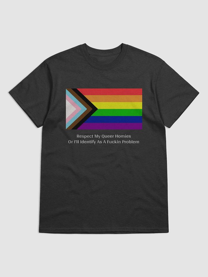 Respect My Queer Homies Tee - Dark Colors product image (1)